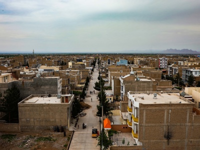 Scenic shot of Jebrail Street 10 years after mine clearance